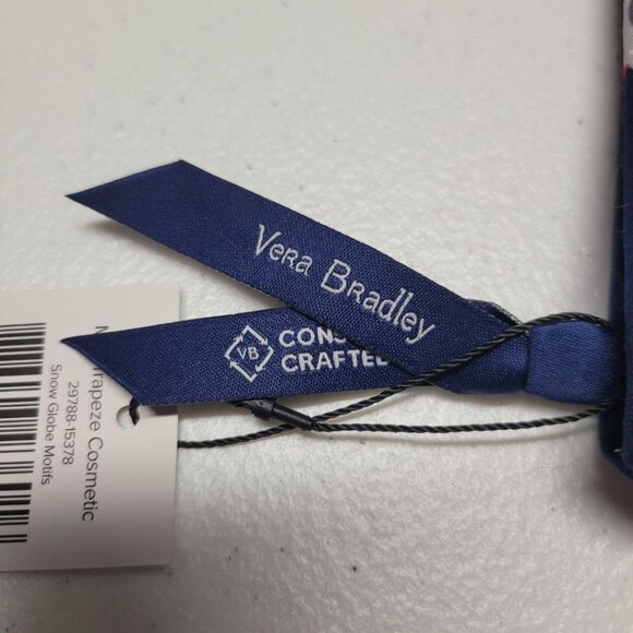 Vera Bradley Zipper Pouch Quilted Bag Clutch Makeup Holiday Animals Christmas - Picture 3 of 8